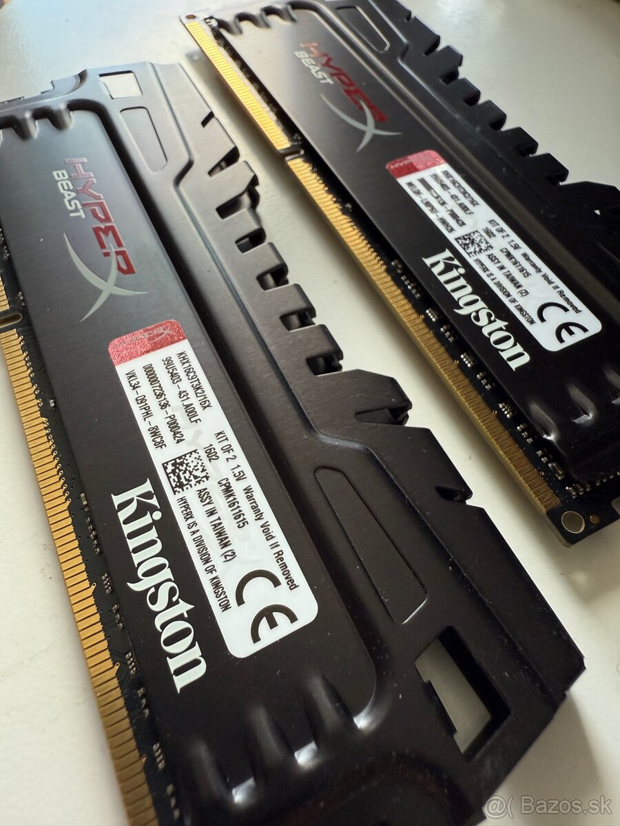 Predám RAM DDR3-1600 CL9 240-Pin DIMM Kit