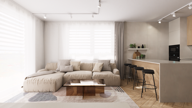 2-izbový byt 54,6 m2 novostavba