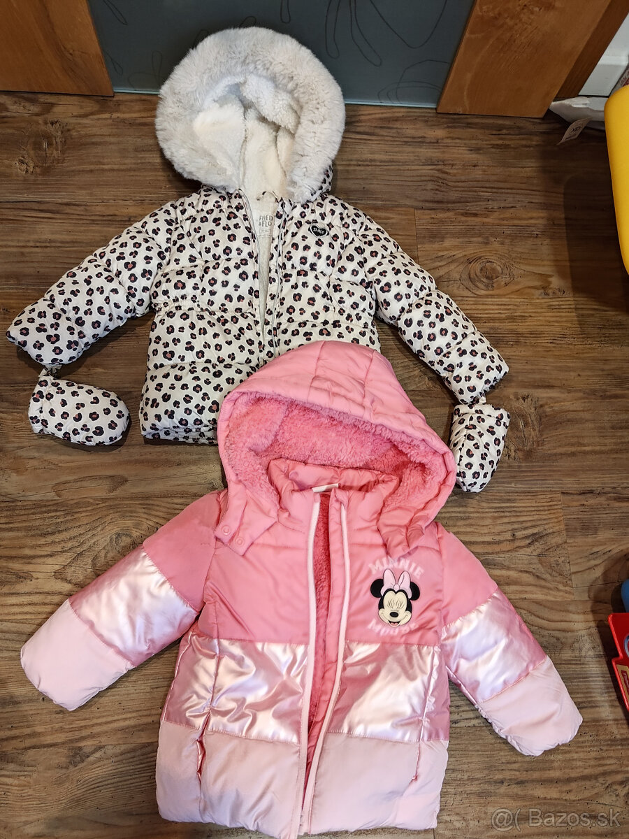 2x zimna bunda Minnie a f&f c 80 - 86