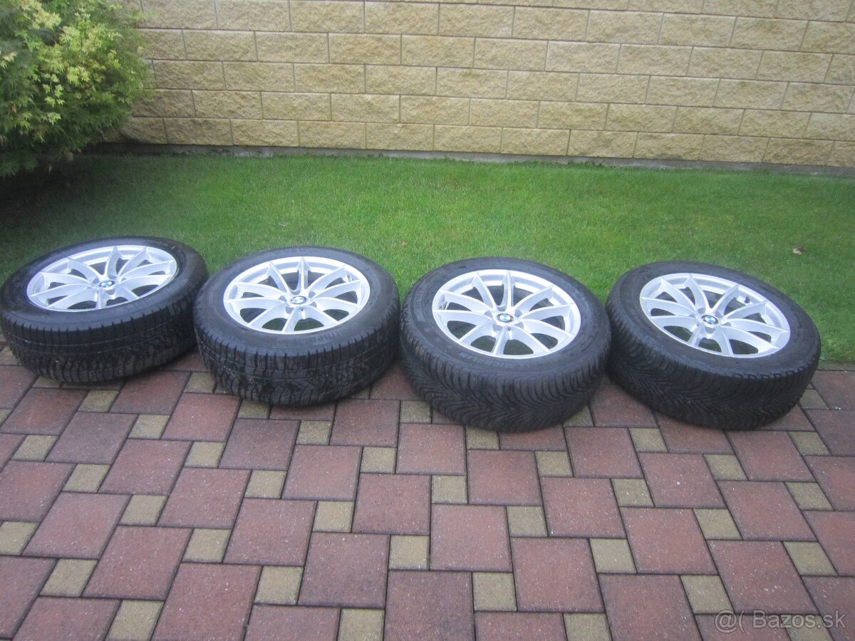 17" AL disky org. BMW5 2018 so zim. pneu 225/55R17 RFT