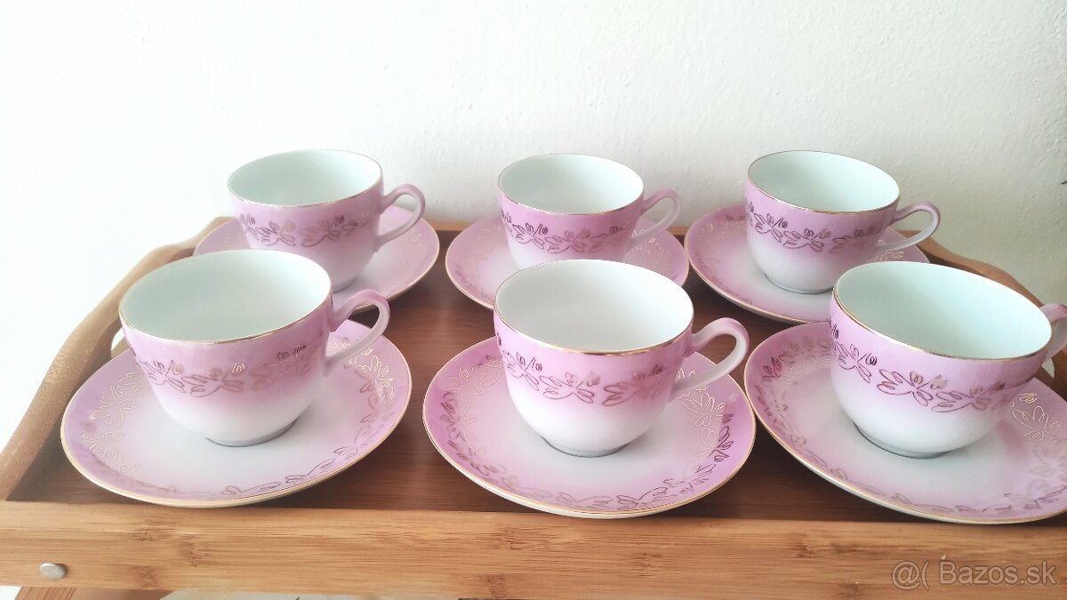 Kávová súprava, Czechoslovakia, šálky