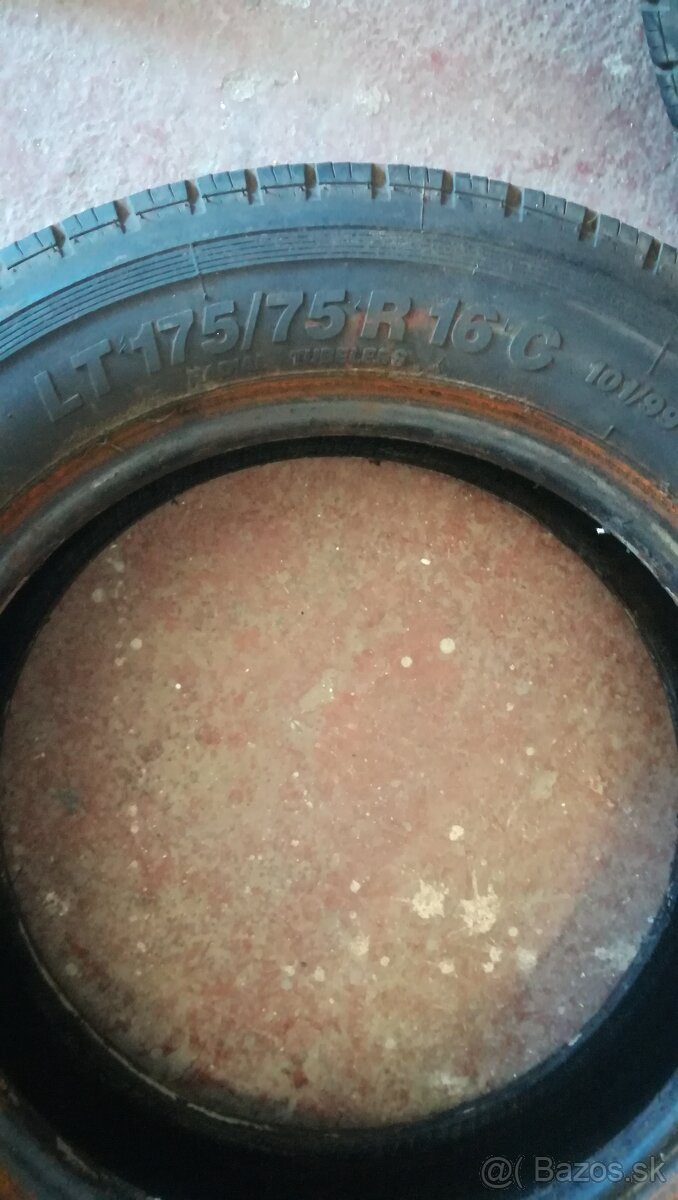Predám letné pneumatiky LT 175/75 R 16 C