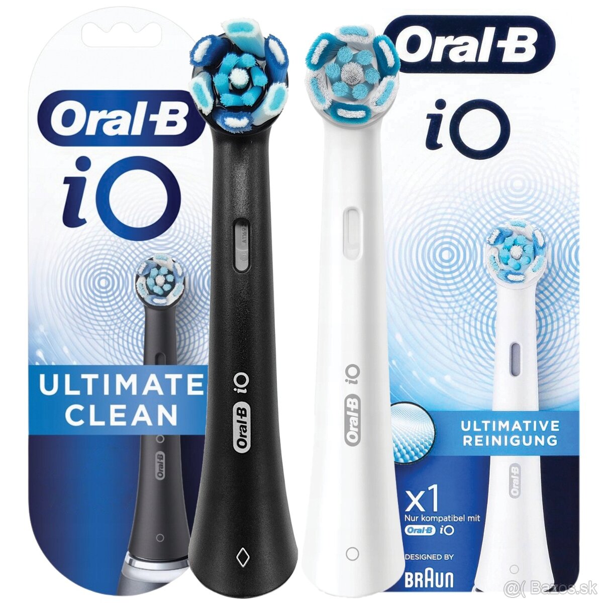 Oral B IO ultimate clean biele alebo čierne náhradné hlavice