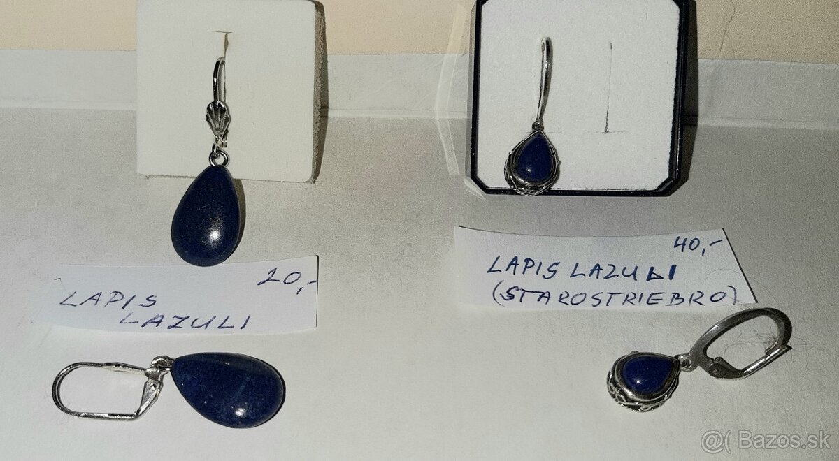 Náušnice lapis lazuli