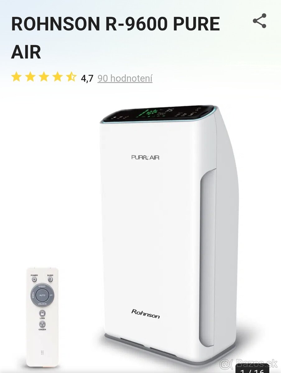 Predam cisticku vzduchu Rohnson Pure Air
