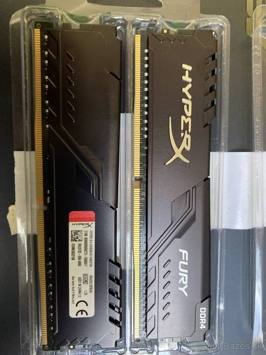 DDR4 2400Mhz 2x8Gb(16Gb) HyperX Fury