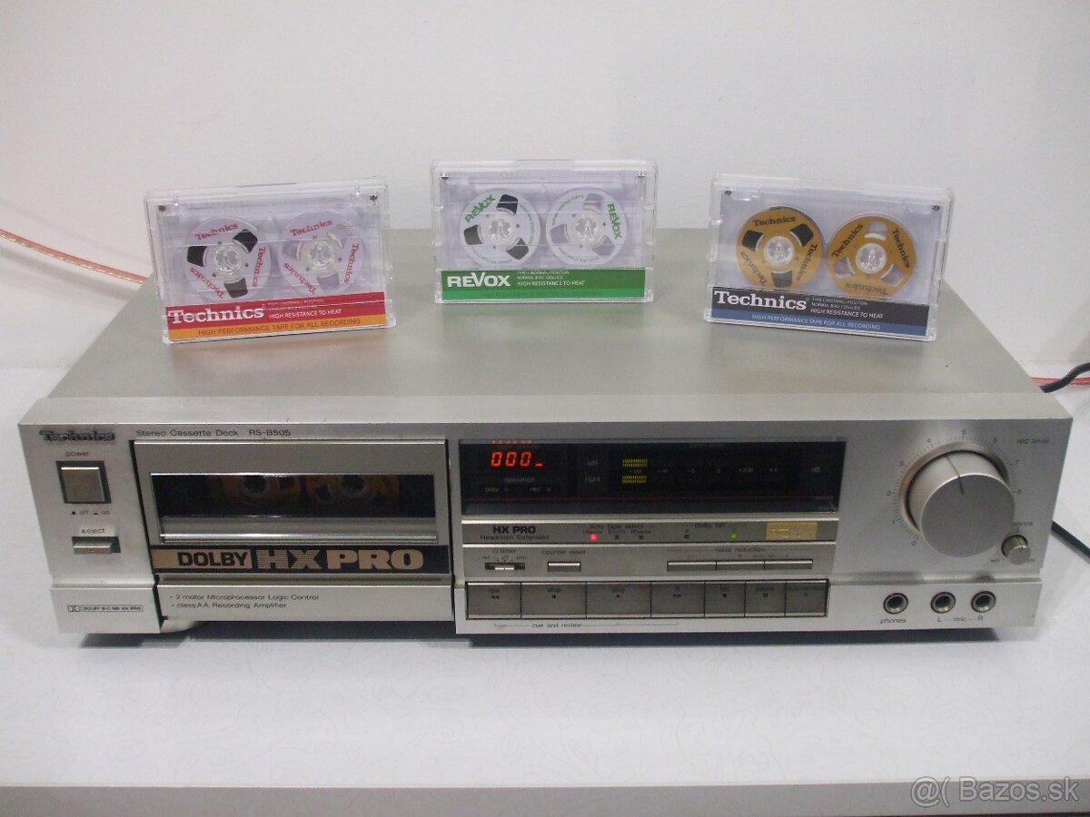 HIGH END kazetovy deck TECHNICS RS-B505, Class AA vyr. JAPAN