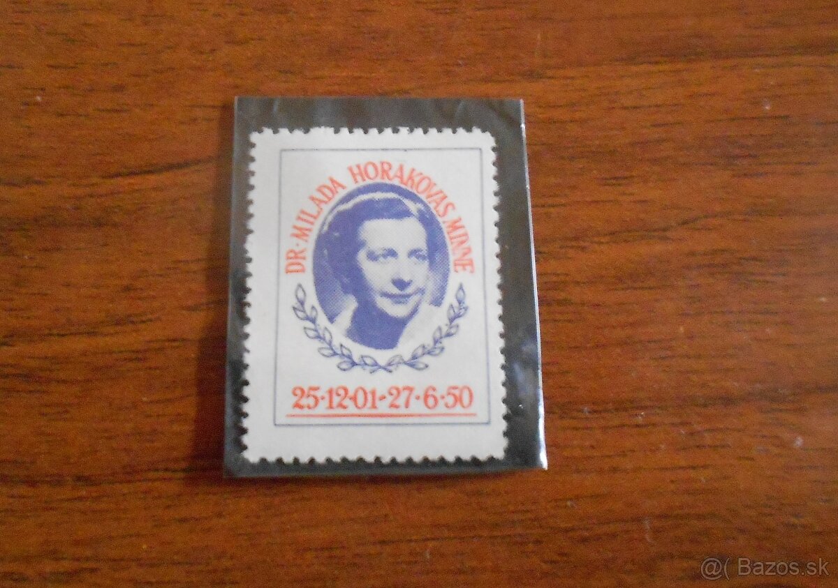 Dr. Milada Horáková, známka