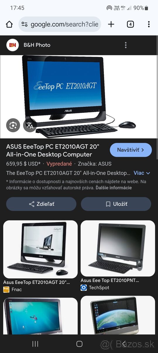 ASUS ET2010AGT ASUS EeeTop PC ET2010AGT 20-palcový stolný po