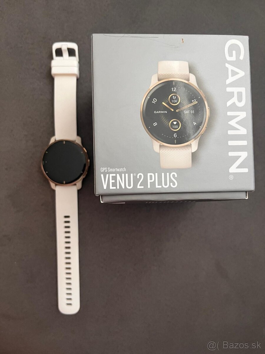 Garmin Venu 2 Plus Cream Gold/White Band