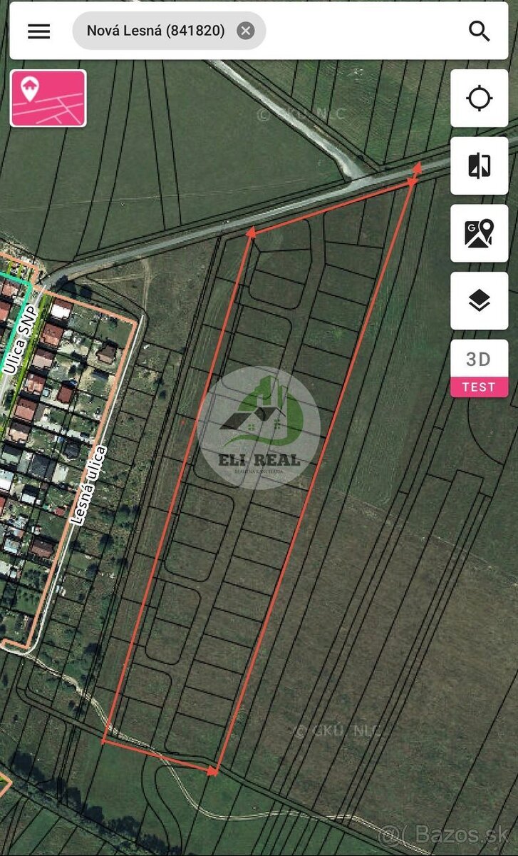 Na predaj pozemky pre rodinné domy v Novej Lesnej -  krásne 