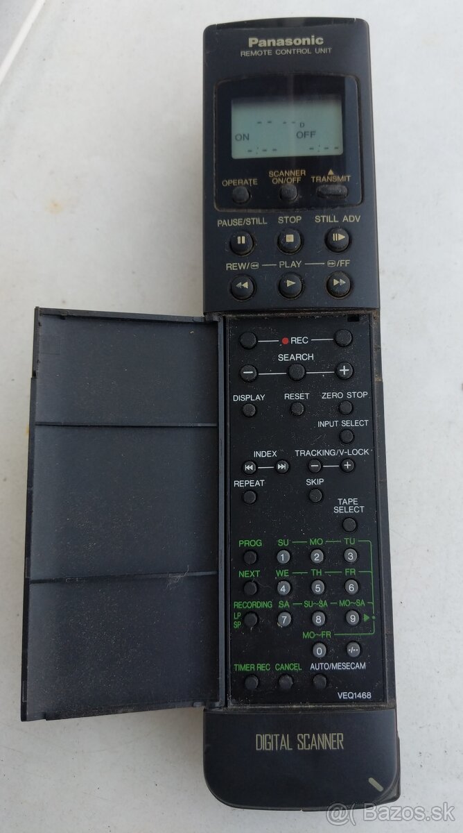 Predám diaľkový ovládač Panasonic VEQ1468 k S-VHS