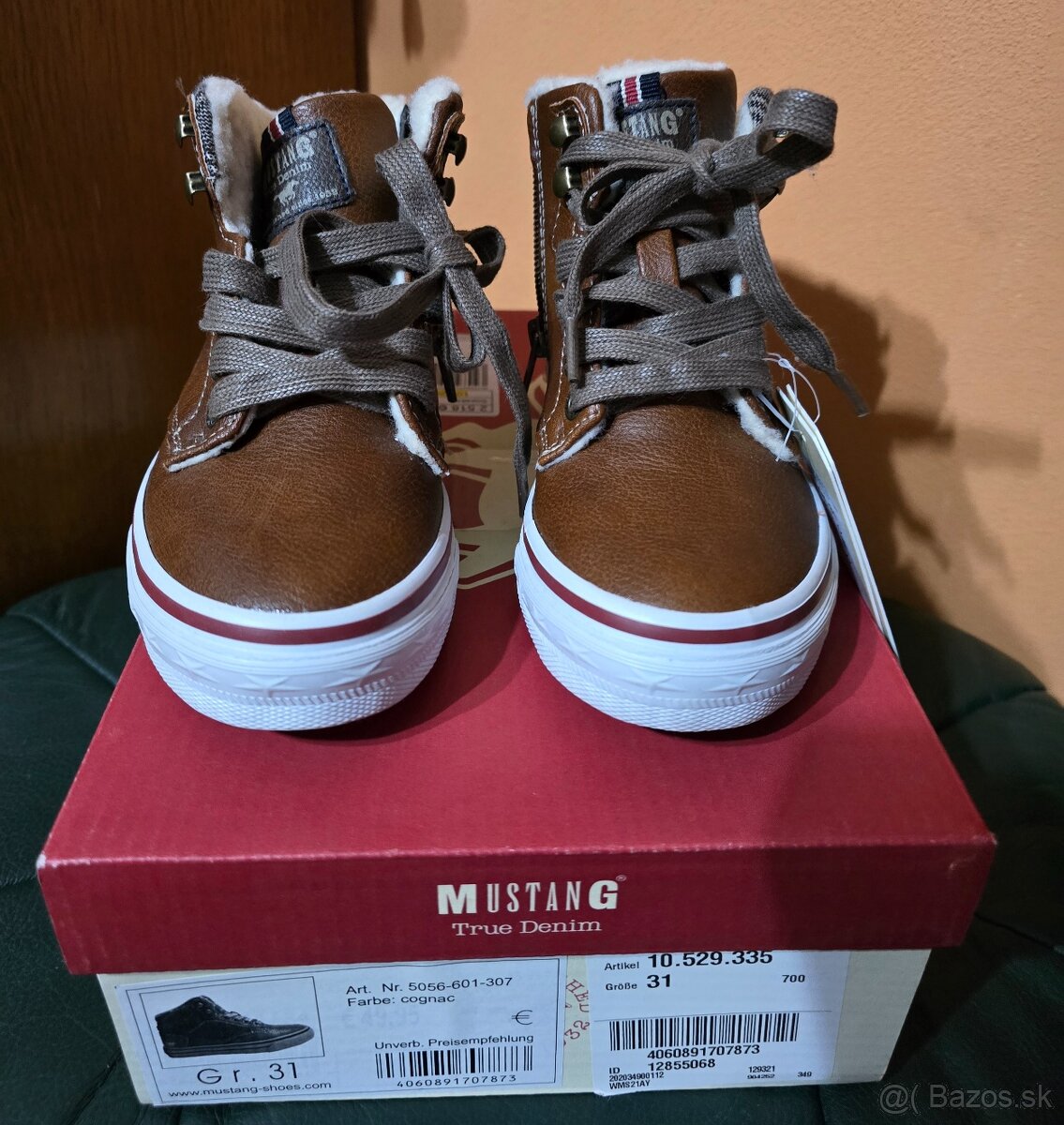 Predám detské zateplené topanky Mustang