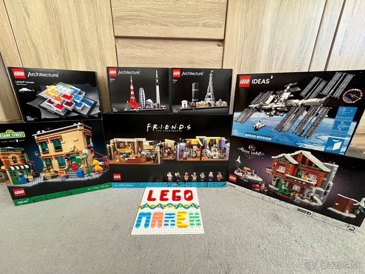 P: LEGO Architecture, Ideas, Icons - nové, nerozbalené sety