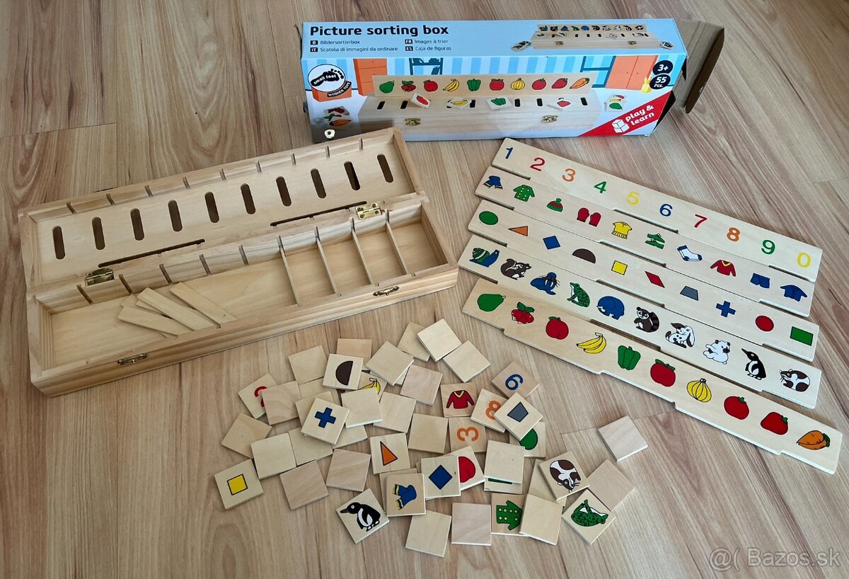 Play and learn - drevená vkladacia hra