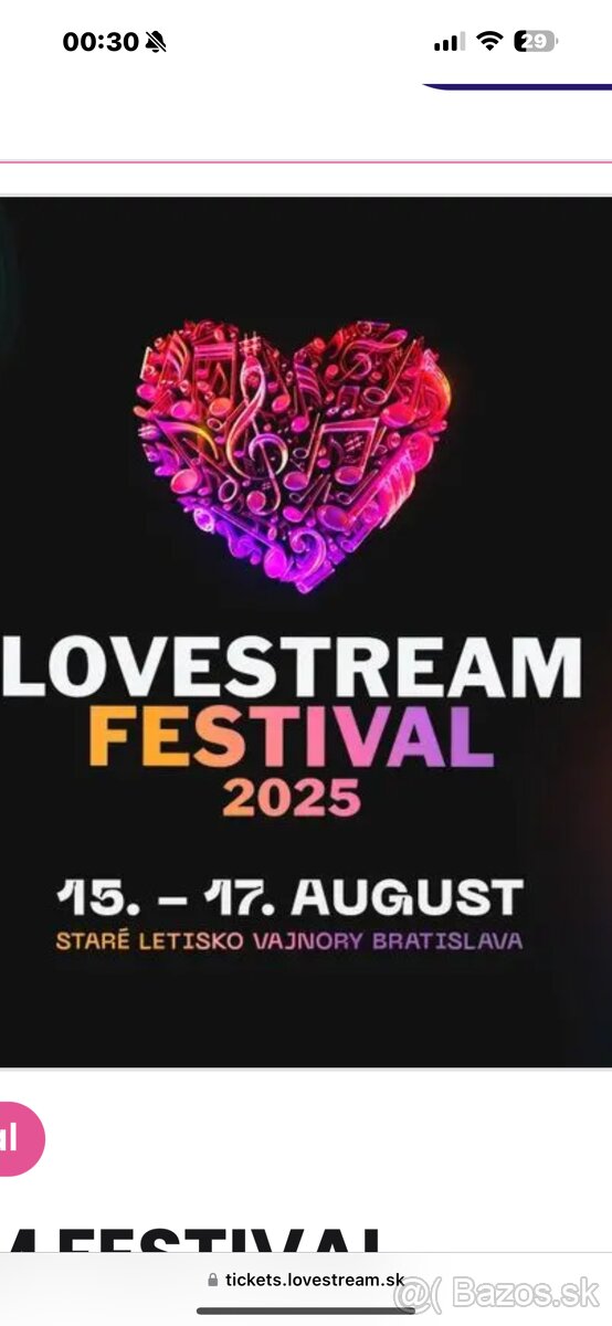 LOVESTREAM 2025 celofestivalová vstupenka