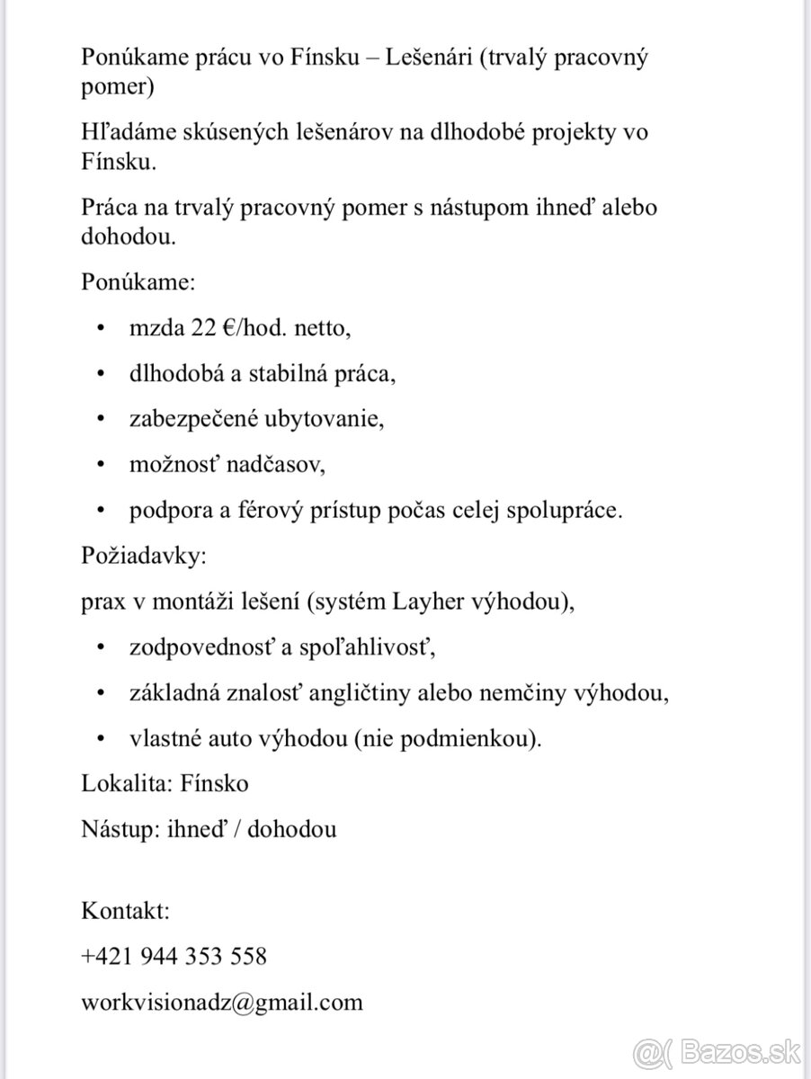 ‼️Lešenari na TPP do Fínska