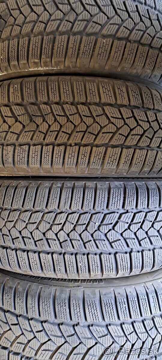 Predám 4ks jazdené zimné 205/55r16-91H Firestone