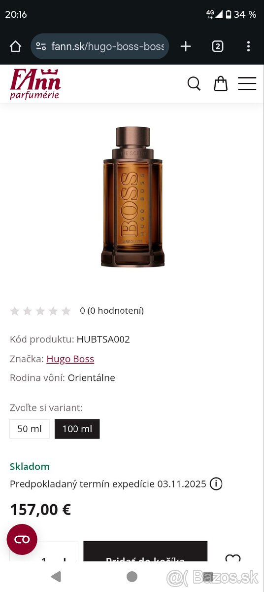 Hugo Boss The Scent Absolute parfum 100 ml