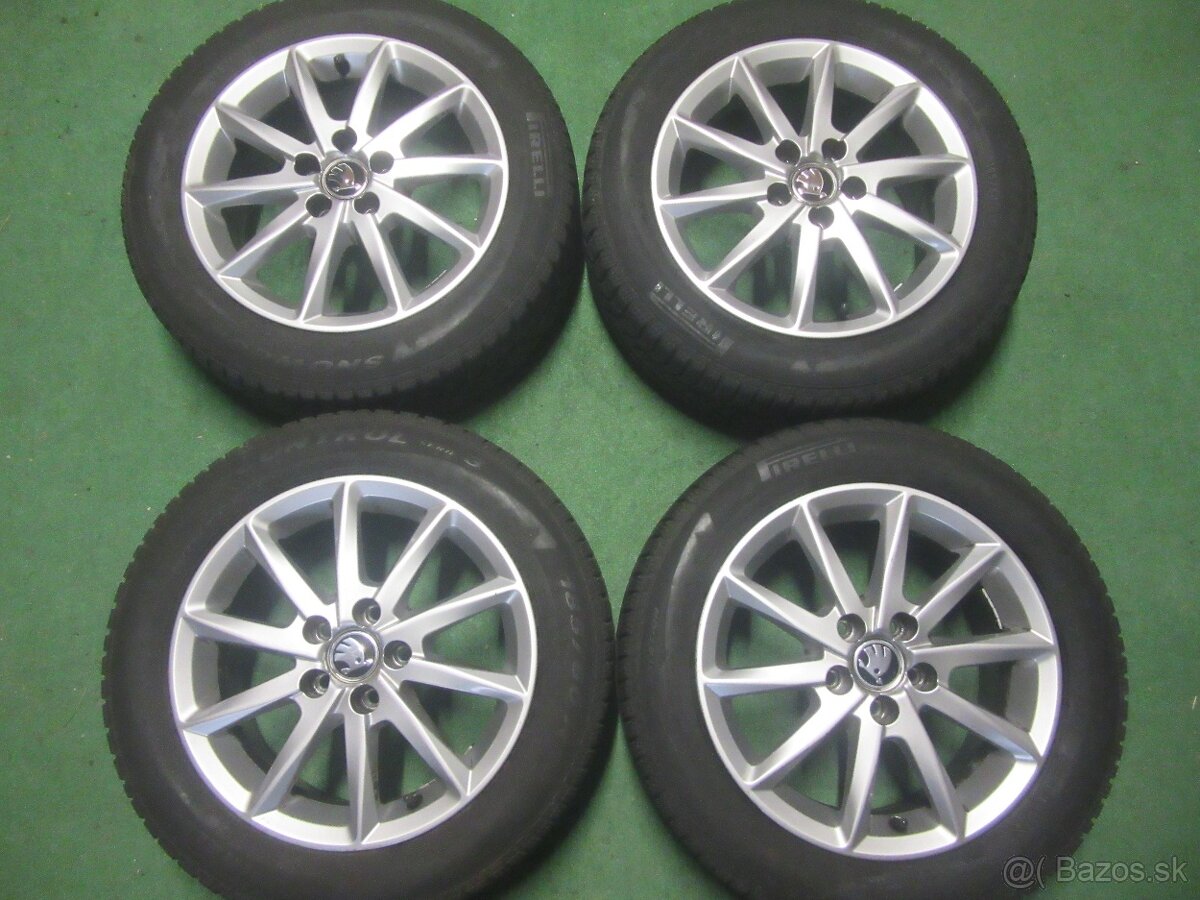 R15 zimná sada škoda fabia rozteč 5x100 185/60r15 pirelli