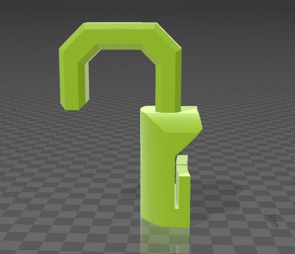 3D tlačený držiak kábla pre vysavač Parkside PWD 25