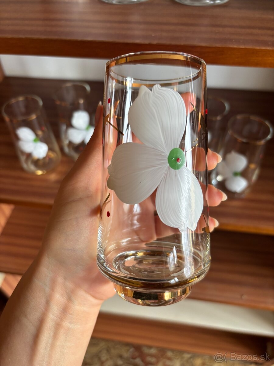 Pozlatene pohare sada