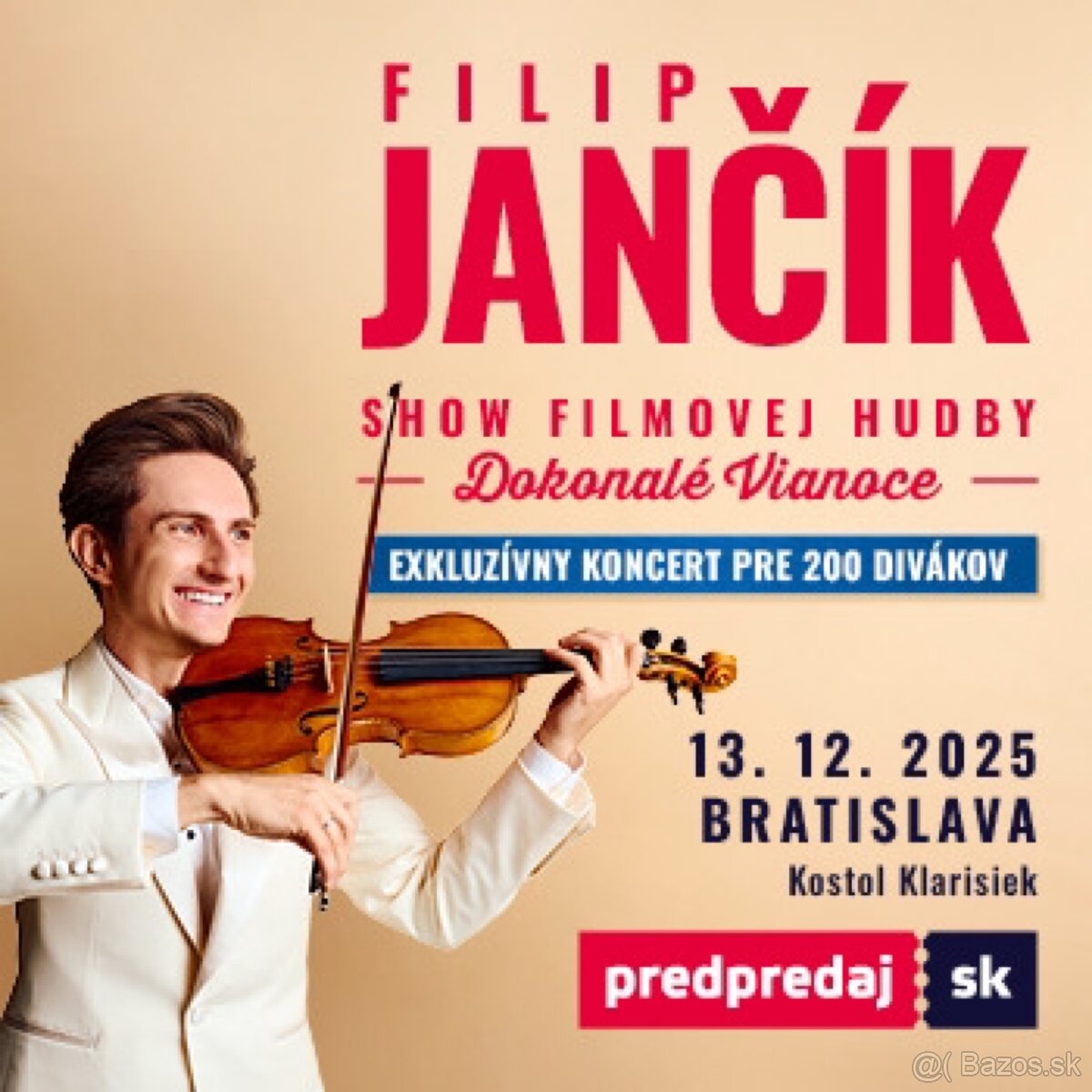 FILIP JANCIK VIANOCNY KONCERT V BRATISLAVE 13.12./ 2 ks