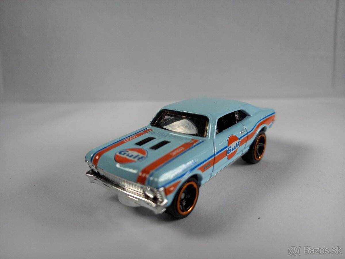 HOT WHEELS - ´68 CHEVY NOVA -GULF - POZRI DETAILNÉ FOTO