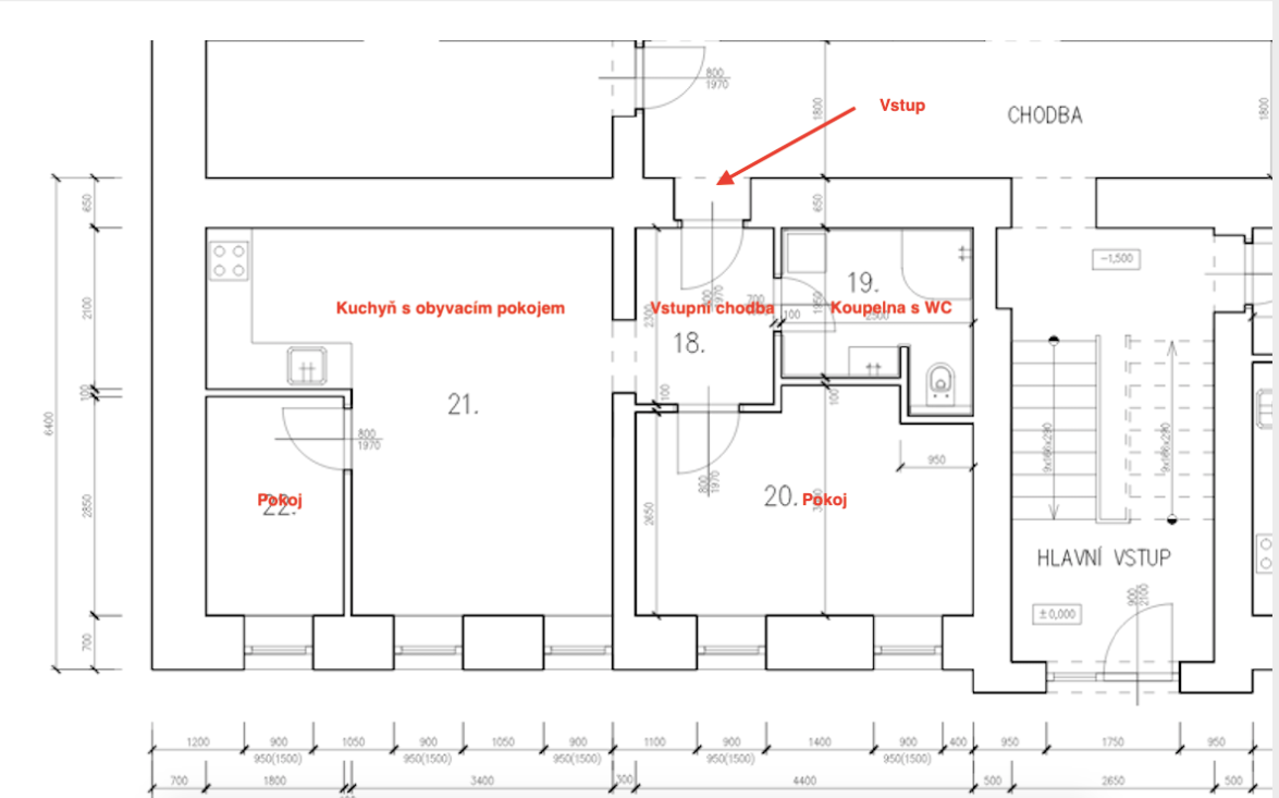 Prodej sklepního bytu 2+kk 47,9 m² ve Vsetíně