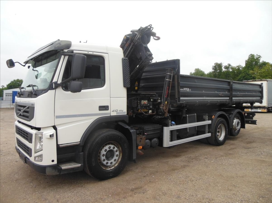 Volvo FM 410, 6x2, sklápěč S3, Hiab