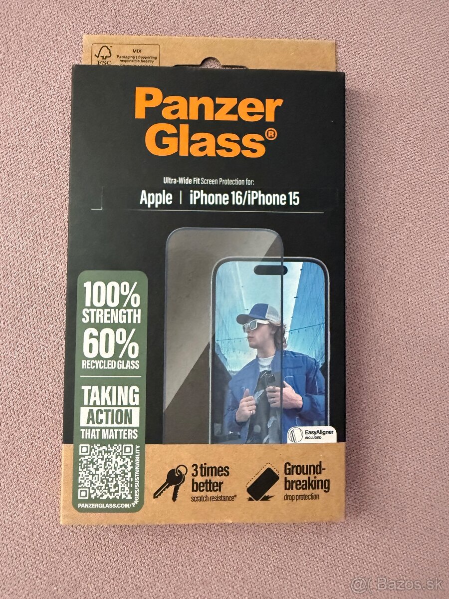 PanzerGlass iPhone 16/iPhone 15