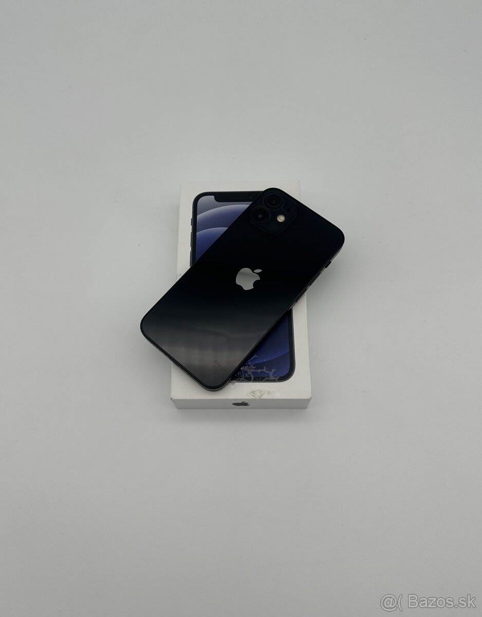 iPhone 12 Mini 64GB Black (100% Batéria) + DARČEK