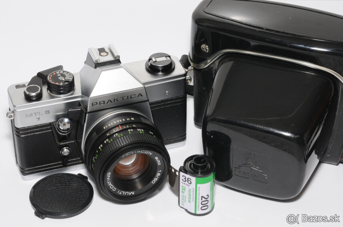PRAKTICA MTL5, Pentacon 1,8/50mm (ZÁRUKA 24M) - TOP stav