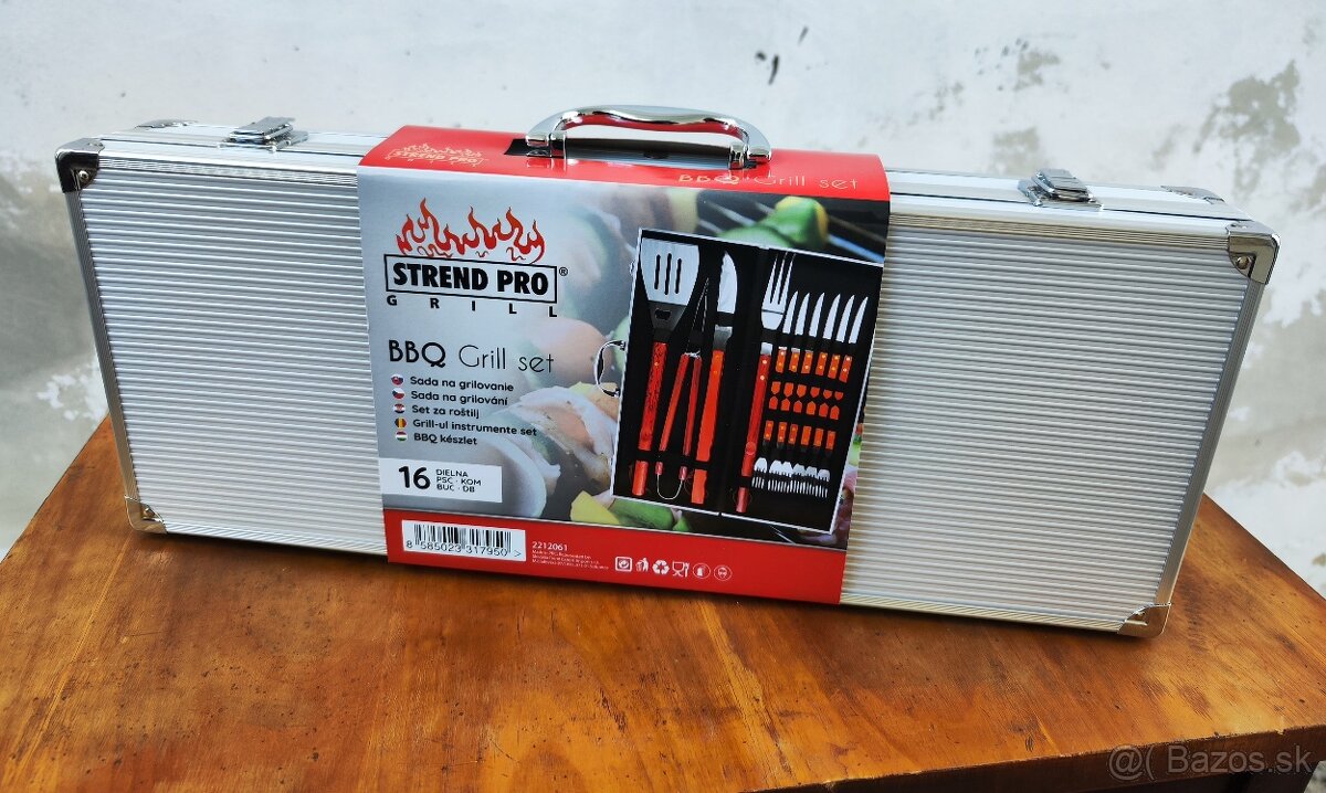 Sada náradia na grilovanie - nepoužité v originálnom kufríku