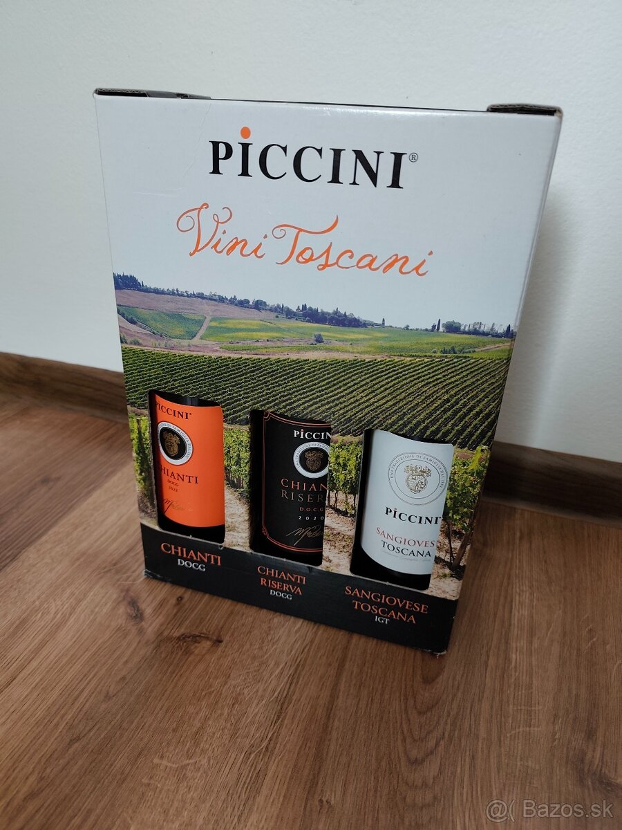 Darčekový set talianskych červených vín značky Piccini