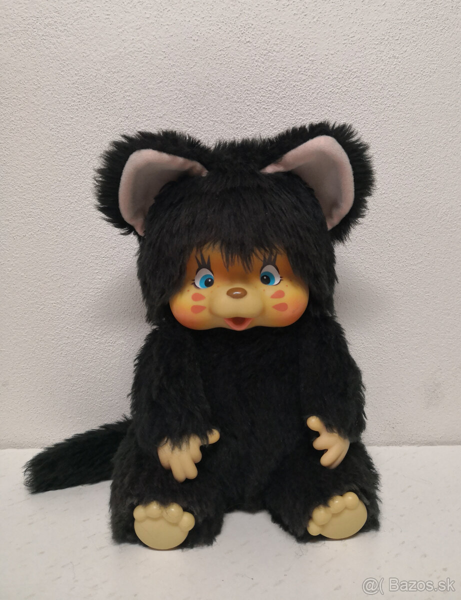 Retro mončiči XXL nyamy Felina čierna 35cm
