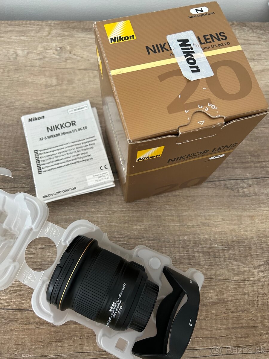 Nikon 20mm f1.8 FX