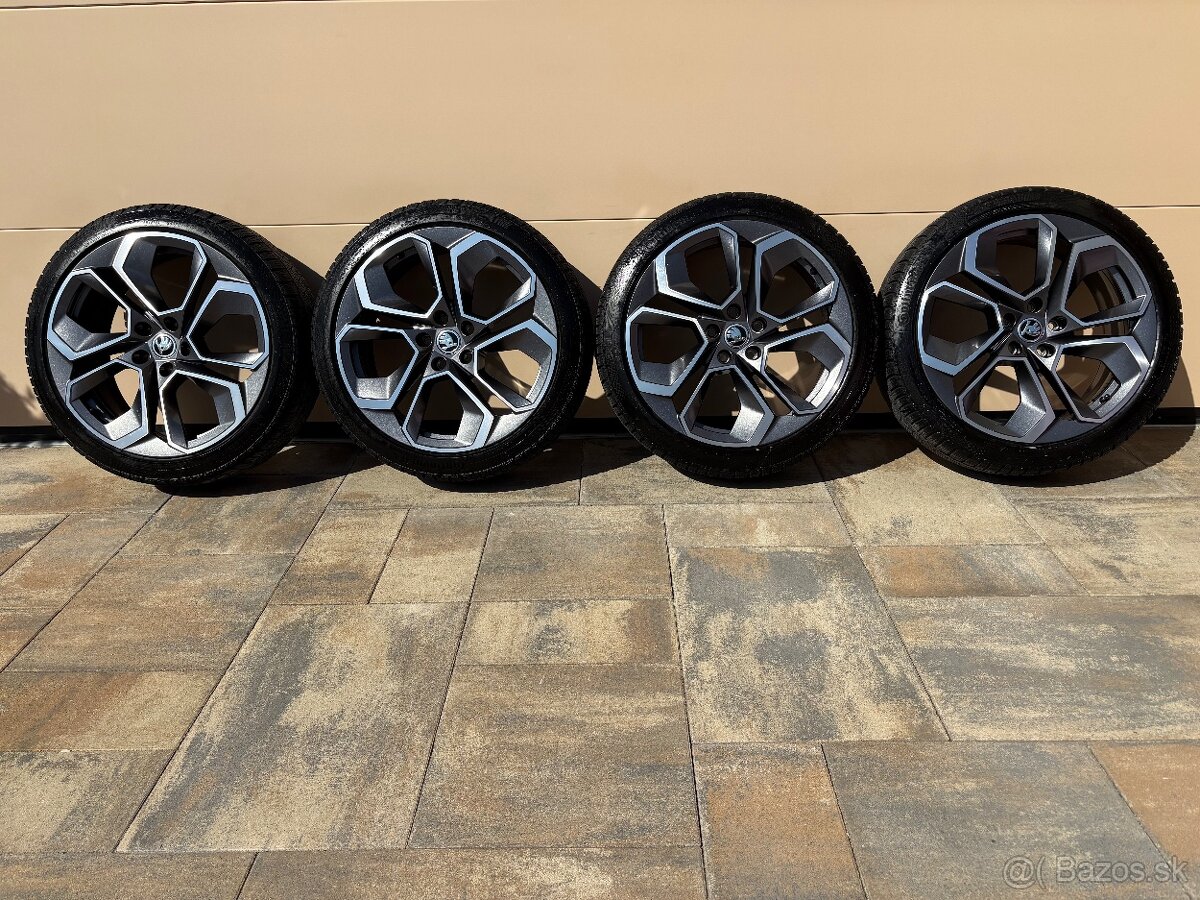 ALU DISKY SKODA ALTAIR RS 5x112 R19 + PNEU 225/40 , 235/50