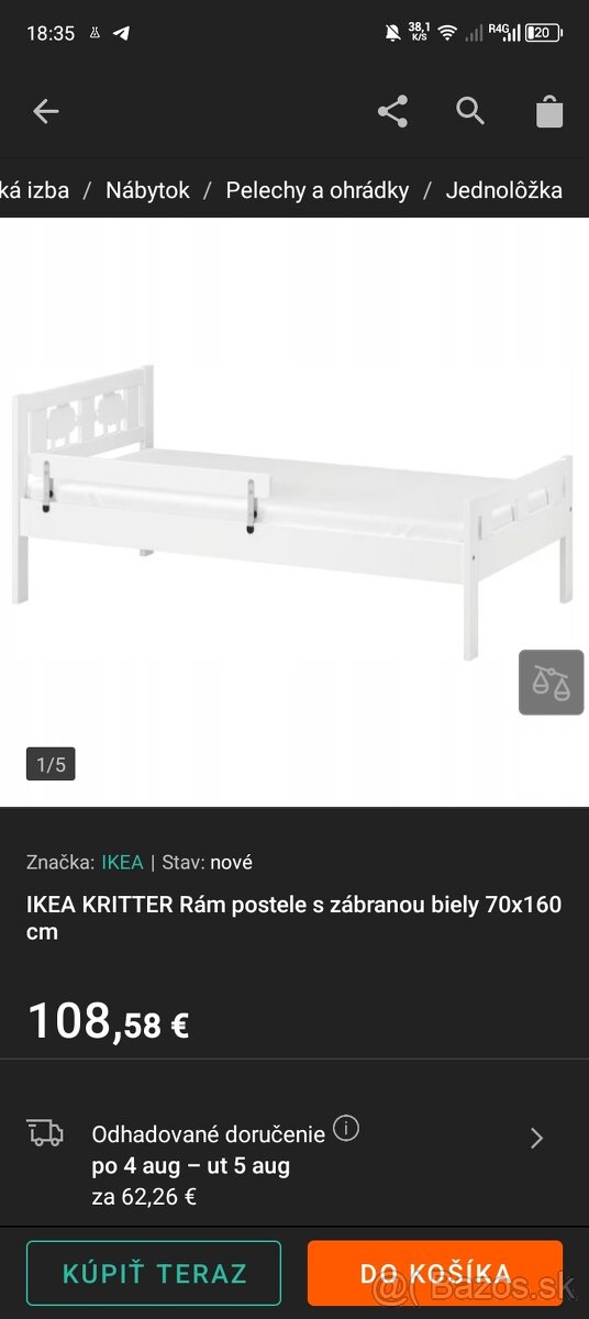 Detská postieľka