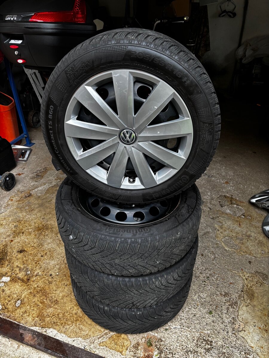 VW Disky + zimné pneu