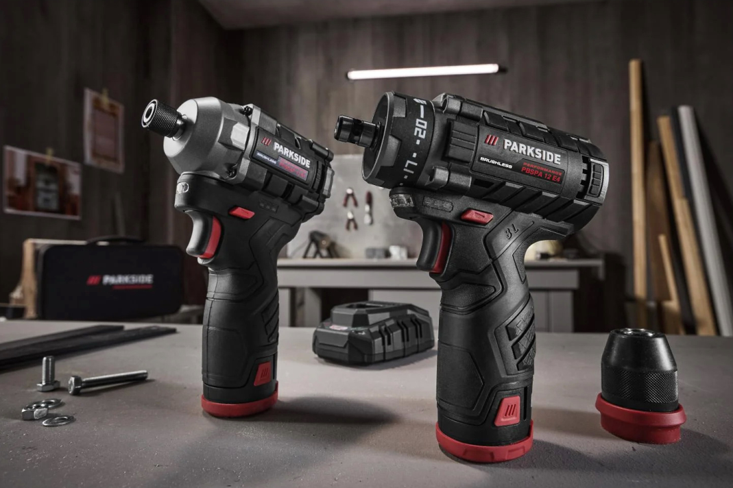 Sada 12V skrutkovač + uťahovák + 2 batérie + nabíjačka