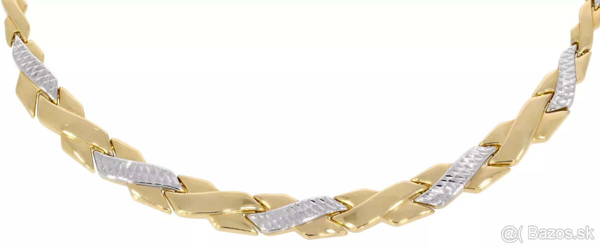 NOVÝ Prekrásny zlatý náhrdelník s náramkom - Korai