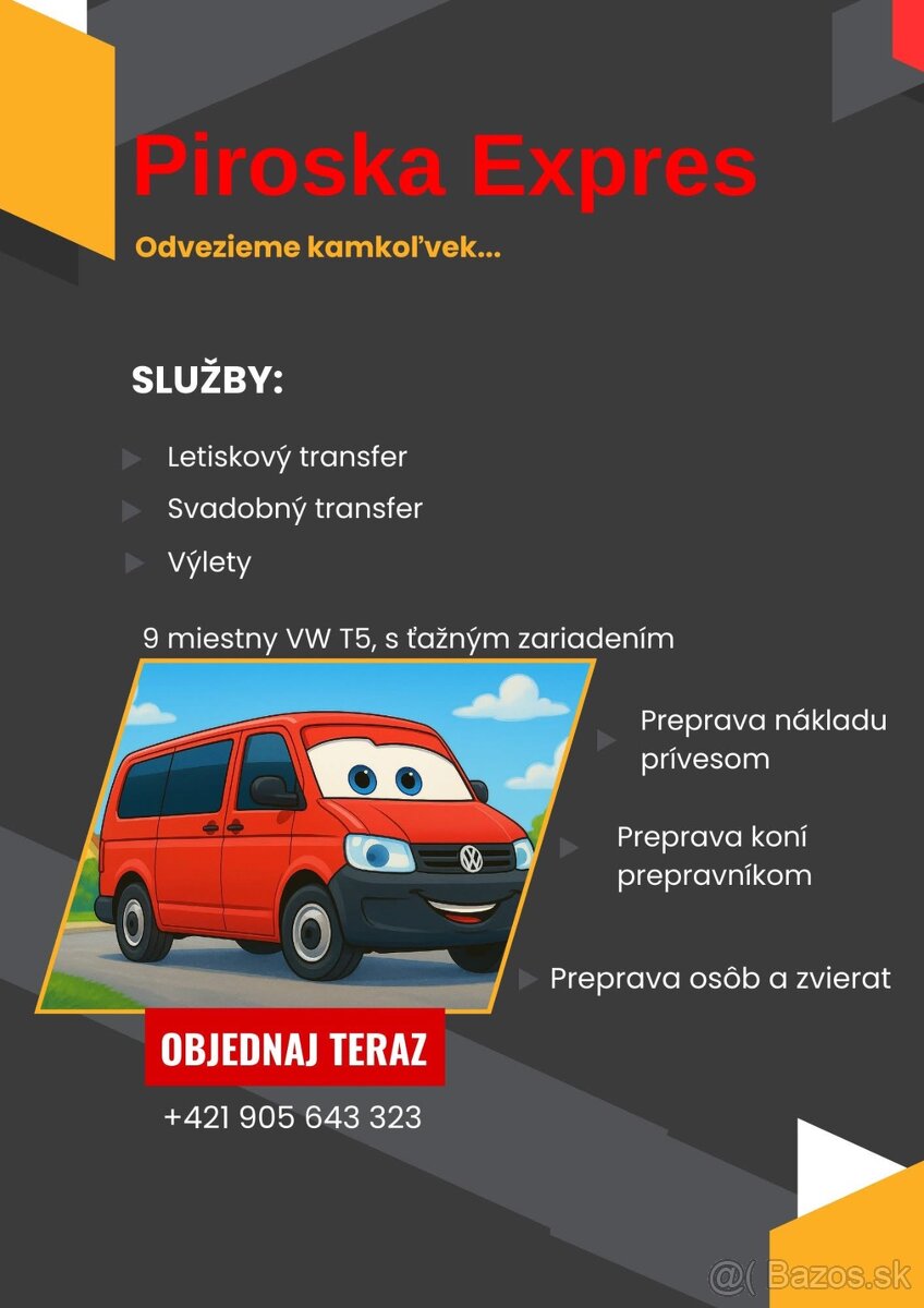 Ponukame prepravu osob