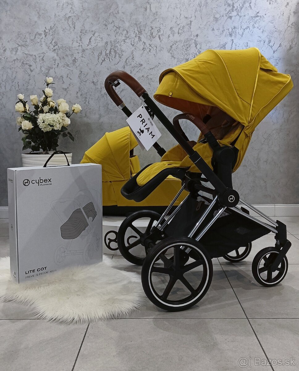 NOVÝ CYBEX PLATINUM 4 PRIAM 2024 MUSTARD YELLOW
