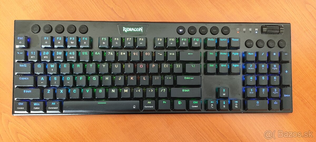 Predám klávesnicu REDRAGON K618 Horus (model: RED-K618-R33BK