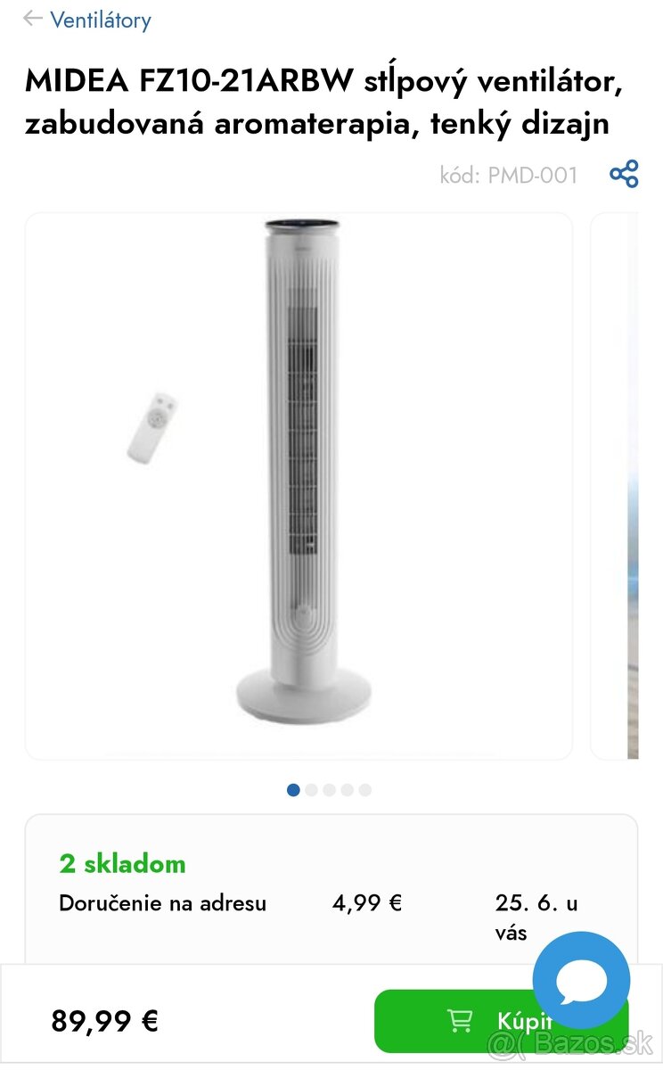 stlpovy ochladzovac vzduchu Midea