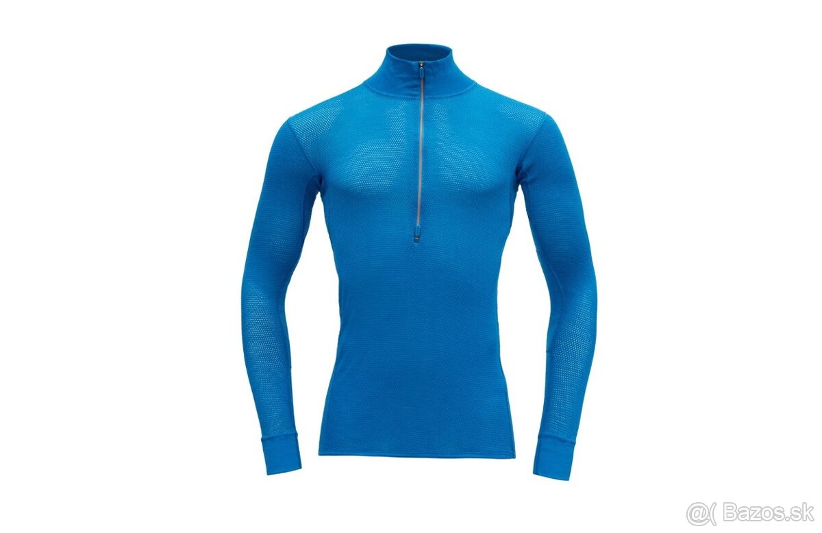 Zánovný merino rolák Devold Wool Mesch 190 Zip Neck Man