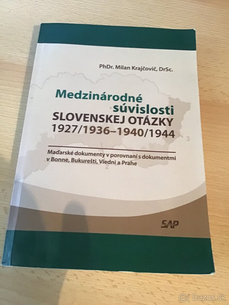 MEDZINáRODNé SúVISLOSTI SLOVENSKEJ OTáZKY 1927)1936
