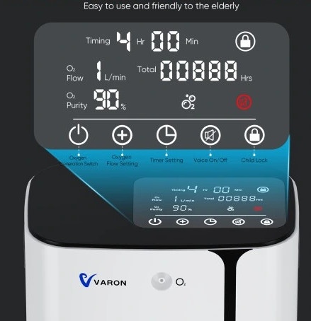 Kyslikový koncentrátor s diaľkovým ovlád. + OXYMETER ZADARMO