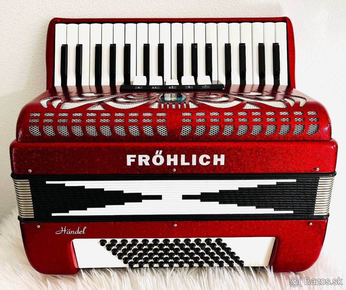 Predám akordeón Weltmeister-Fröhlich Handel 72 basový - kval